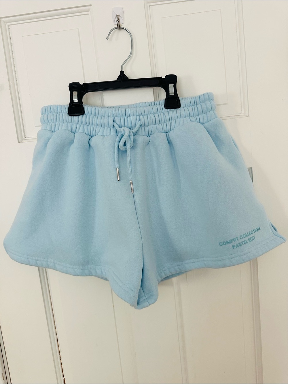 Comfrt Womens Pastel Collection Shorts in Baby Blue Sz M